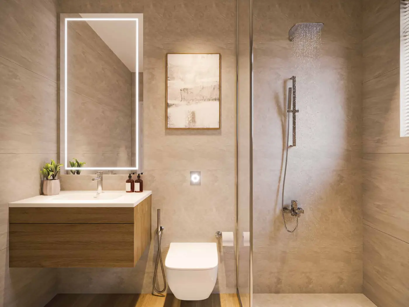 Contemporary bathroom interior